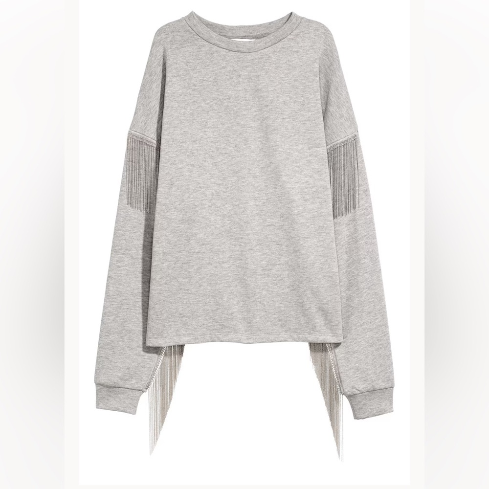Metal fringe H&M sweatshirt
